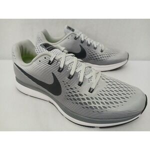 Nike Air Zoom Pegasus 34 Running Shoes 880555-010 Gray Black Mens‎ Sz 10.5